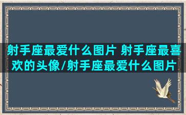 射手座最爱什么图片 射手座最喜欢的头像/射手座最爱什么图片 射手座最喜欢的头像-我的网站